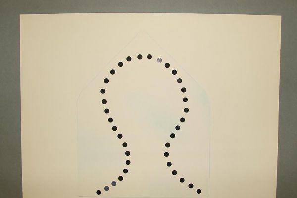 Игорь Шелковский. ''Без названия 3'', 1992. Бумага, карандаш, тушь, аппликация, 23,9х31,9 см. Государственный Эрмитаж, С.-Петербург