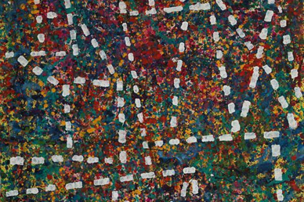 Игорь Шелковский. ''Скульптурная композиция'', 1995. Бумага, акрил, 150х 100 см. Тульский музей изобразительных искусств