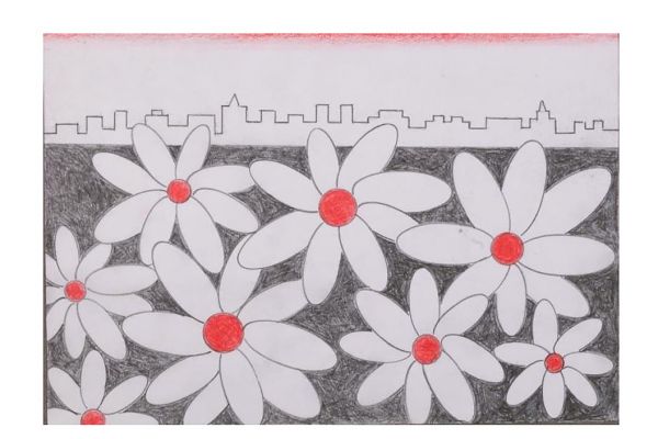 Игорь Шелковский. Из серии ''Механическое риcование'' 2, 2002-2012. Бумага, карандаши, 14,5х21 см. Государственный музейно-выставочный центр ''РОСИЗО'', Москва 