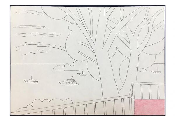 Игорь Шелковский. Из серии ''Механического рисование'' 17, 2002-2012. Бумага, карандаши, 14,9х21 см. Московский музей современного искусства