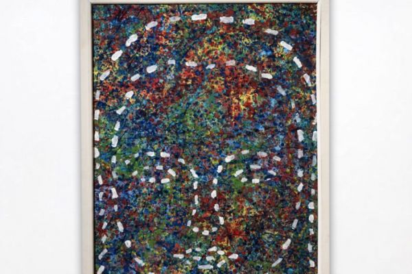 Игорь Шелковский. ''Женский портрет'', 2003. Бумага, темпера, 150х100 см. Фото: alinapinskygallery.com