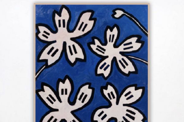 Игорь Шелковский. Из серии ''Цветы'' 4, 2005. Оргалит, масло, 154х122 см. Фото: alinapinskygallery.com 