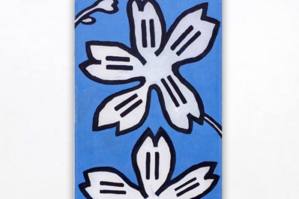 Игорь Шелковский. Из серии ''Цветы'' 6, 2005. Холст, масло, 204х105 см. Фото: alinapinskygallery.com 