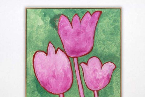 Игорь Шелковский. ''Тюльпаны''. Из серии ''Цветы'' 10, 2005. Холст, масло, 77х75 см. Фото: alinapinskygallery.com 