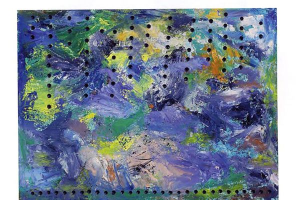 Игорь Шелковский. ''Дождь'', 1980-е. Дерево, масло, 60х81 см. Фото: каталог ''Игорь Шелковский'', Мультимедийный комплекс актуальных искусств, М., 2013