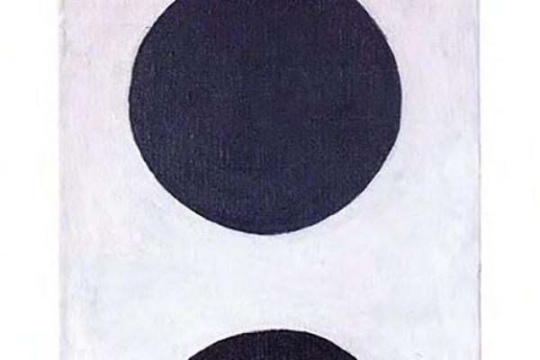 Игорь Шелковский. ''Две точки'', 2013. Холст, масло, 30х50 см. Фото: каталог '' Игорь Шелковский'', Мультимедийный комплекс актуальных искусств, М., 2013 