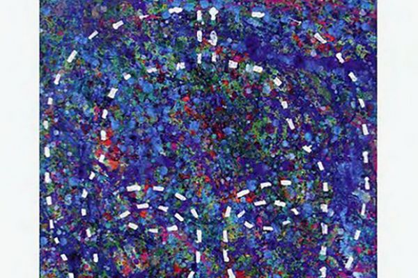 Игорь Шелковский. ''Портрет'', 1997. Бумага, темпера, 65х50 см.  Фото: каталог ''Игорь Шелковский'', Мультимедийный комплекс актуальных искусств, М., 2013