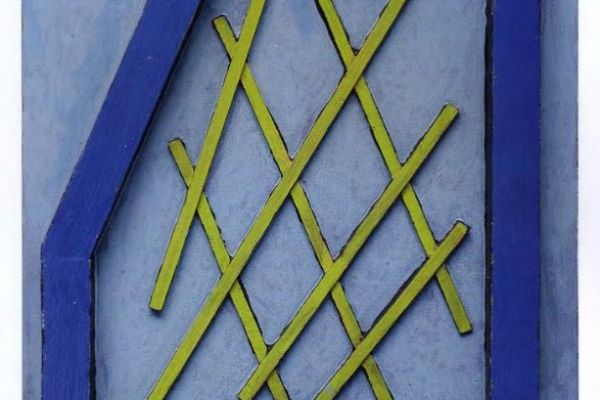 Игорь Шелковский. Из серии ''Поговорки'' 5, 2001. Дерево, краска, 60х40 см. Фото: каталог ''Игорь Шелковский'', Мультимедийный комплекс актуальных искусств, М., 2013