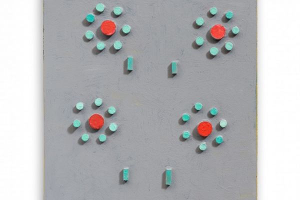 Игорь Шелковский. Рельеф из серии ''Орнаменты'' 9, 2015-2018. Дерево, краска, 60х40 см. Фото: alinapinskygallery.com