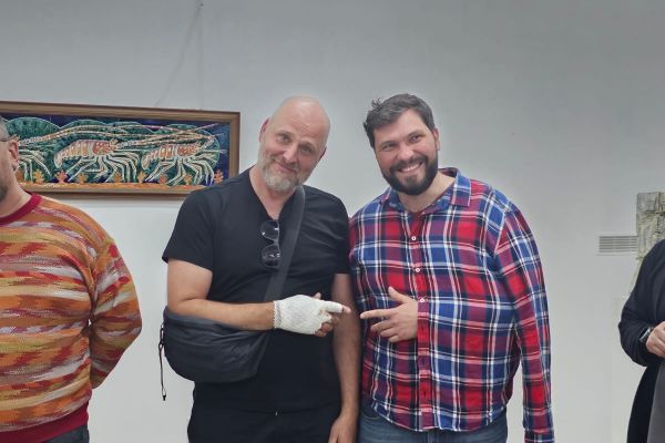 Открытие выставки ''Творческим группам по керамике - 30 лет''. Фото Маргариты Камардиной