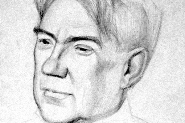 Олег Комов. Писатель Борис Полевой, 1971. Бумага, карандаш, 30х21 см. Московский государственный музей ''Дом Бурганова''