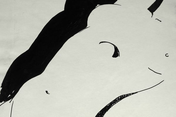 Сергей Малютов. Женский торс, 1992. Бумага, тушь,  22х16 см. Фото из архива Сергея Малютова