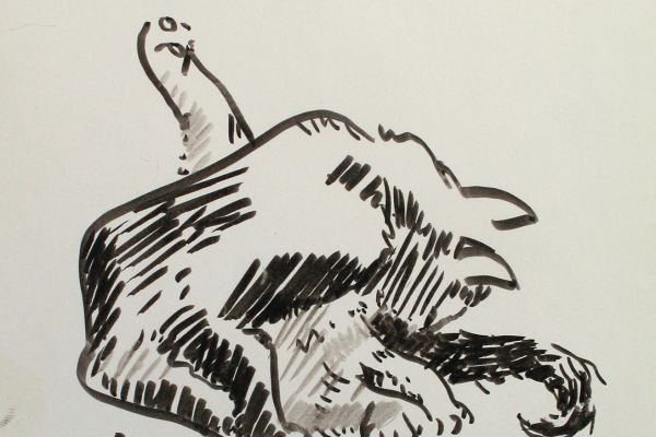 Сергей Малютов, 2006. Мелованная бумага, гелиевая ручка, высота 19 см. Фото из архива Сергея Малютова