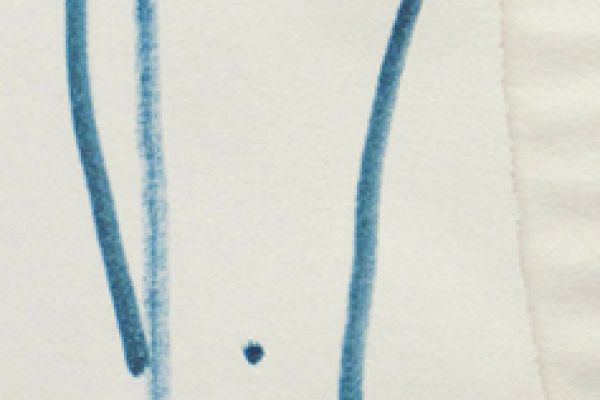 Сергей Малютов. Стоящая, 2006. Бумага, маркер, 30,8х6,6 см. Фото из архива Сергея Малютова