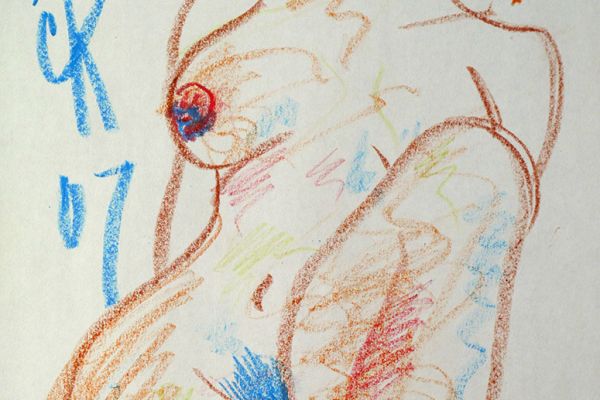 Сергей Малютов. Женщина 2, 2007. Бумага, масляная пастель, 29,5х21 см. Фото из архива Сергея Малютова