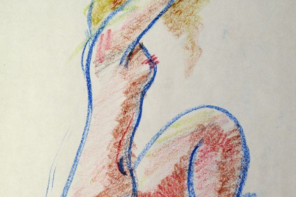 Сергей Малютов. Женщина 3, 2007. Бумага, масляная пастель, 29,5х21 см. Фото из архива Сергея Малютова