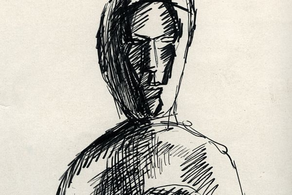 Владимир Потлов. Богиня зверей, 1987. Бумага, тушь, перо. Фото из архива Владимира Потлова