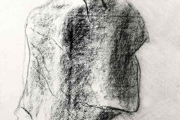 Владимир Потлов. Кентавр, 2023. Бумага, уголь. 40х50 см. Фото из архива Владимира Потлова