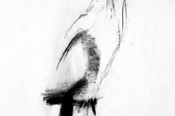 Владимир Потлов. Балерина 2, 2004. Бумага, уголь. 65х35 см. Фото из архива Владимира Потлова