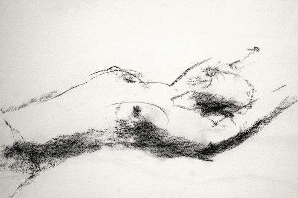 Владимир Потлов. Утро, 2005. Бумага, уголь. 47х62 см. Фото из архива Владимира Потлова