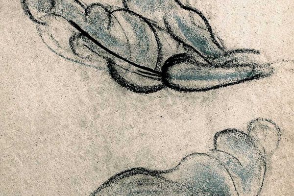 Владимир Потлов. У реки, 2021. Бумага, уголь, пастель. 50х40 см. Фото из архива Владимира Потлова