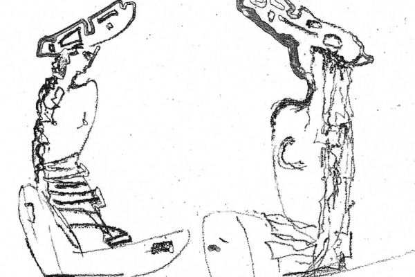 Владимир Потлов. Саския, 2008. Эскиз 2 к скульптуре ''Рембрандт и Саския''. Фото из архива Владимира Потлова