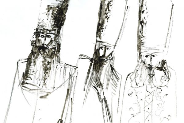 Владимир Потлов. Бояре, 2007. Эскиз 3. Фото из архива Владимира Потлова