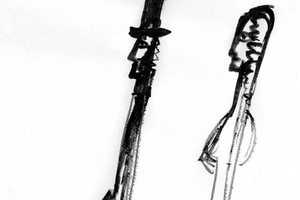 Владимир Потлов. Пушкин и Натали, 2010. Эскиз. Фото из архива Владимира Потлова