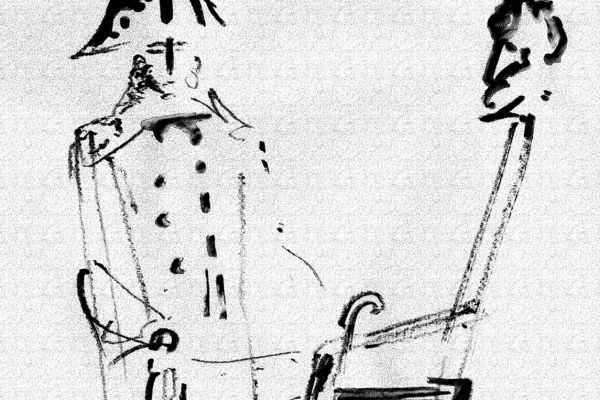 Владимир Потлов. Пушкин и царь, 2009. Эскиз. Фото из архива Владимира Потлова