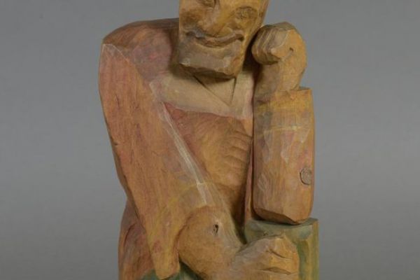 Сергей Конёнков. 1940-е. Степан Разин. Дерево, 33,5х13,5х6,7 см. Всероссийский музей декоративного искусства, Москва