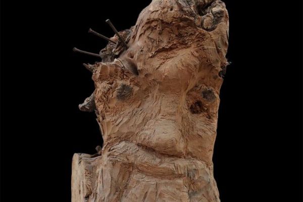 Сергей Конёнков. 1950-1960. Казак из дружины Степана Разина. Дерево, 60х25х36 см. Мемориальный музей ''Творческая мастерская С.Т. Конёнкова'', Москва