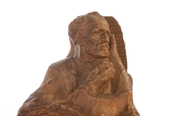 Сергей Конёнков. Дядя Григорий, 1916. Дерево, 62,5х79х58 см. Музей скульптуры С.Т. Конёнкова, Смоленск. Фото: ar.culture.ru