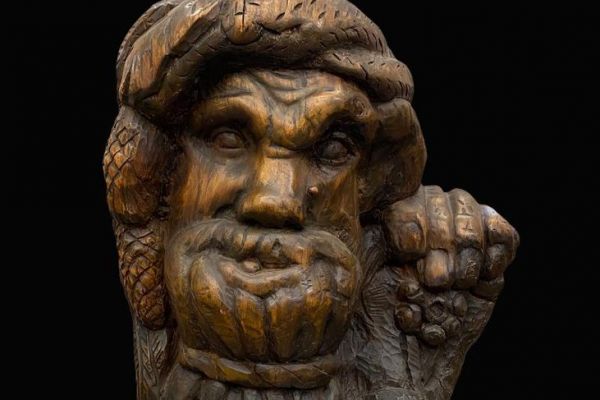 Сергей Конёнков. Лесовик, 1909. Дерево, 62х33х18 см. Мемориальный музей ''Творческая мастерская С.Т. Конёнкова'', Москва