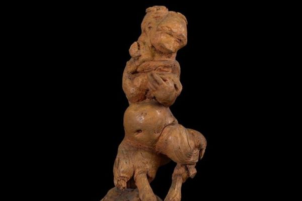 Сергей Конёнков. Лесная кикимора, 1939. Дерево, 19х10х10 см. Мемориальный музей ''Творческая мастерская С.Т. Конёнкова'', Москва