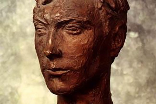 Илья Слоним. Портрет художника Петра Митурича, 1960 (?). Бронза, 47х30х24 см. Музей изобразительных искусств Республики Карелия, Петрозаводск