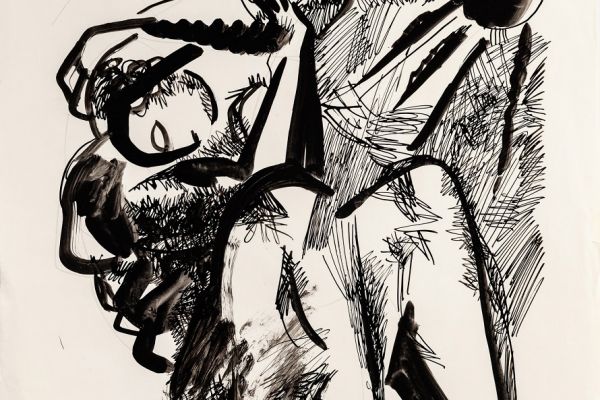 Алексей Кадошников. Звезда Полынь, 2001. Бумага, тушь, гуашь, 34х31 см. Фото из архива семьи Кадошниковых