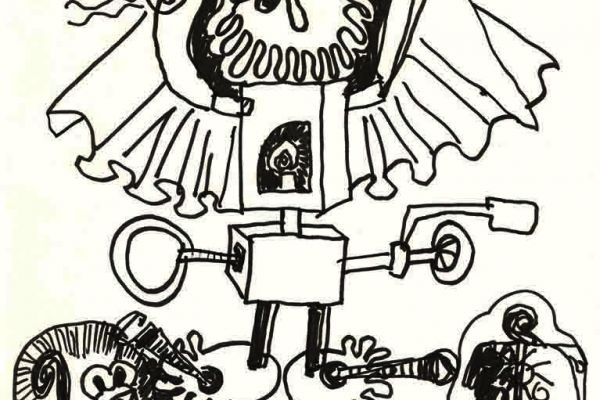 Валерия Семенова. Из серии Чудища, 1967. Бумага, тушь, перо, 28х20 см