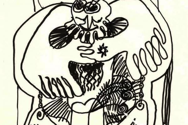 Валерия Семенова. Из серии Чудища, 1968.  Бумага, тушь, перо, 27х20 см. Фото из архива Ирины Семеновой