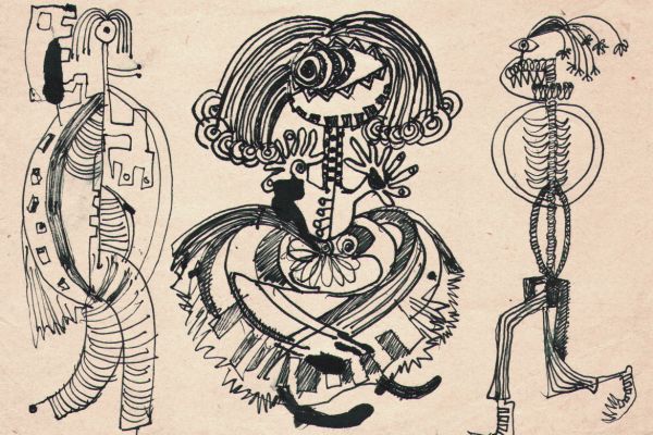 Валерия Семенова. Из серии ''Чудища'', 1969. Бумага, тушь, перо, 14х20 см. Фото из архива Ирины Семеновой