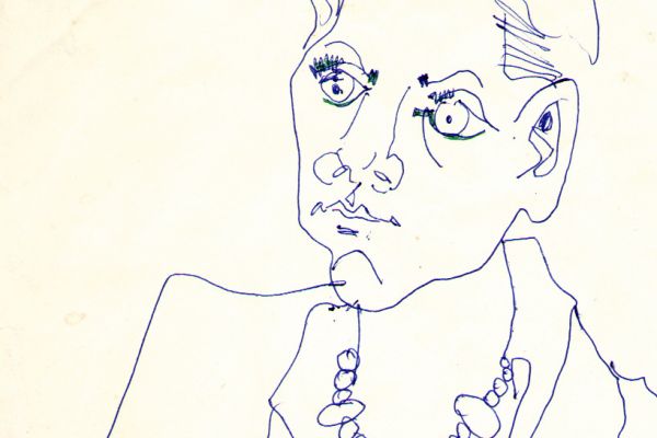 Валерия Семенова. ''Вера'', 1983. Бумага, перо, 21х14 см. Фото из архива Ирины Семеновой