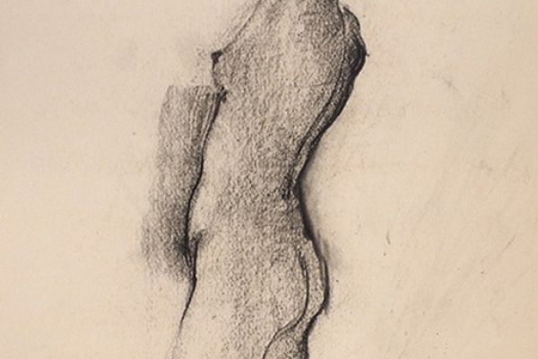 Сергей Кольцов. Обнаженная, начало 1930-х. Бумага, уголь, 25,7х35,8 см. Фото Аукционный дом Литфонд, Москва