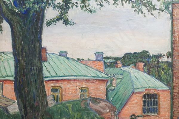 Сергей Кольцов. Пейзаж. Франция, 1928-1931. Картон, масло, 72х71 см. Фото: аукционный дом Русская эмаль, Москва