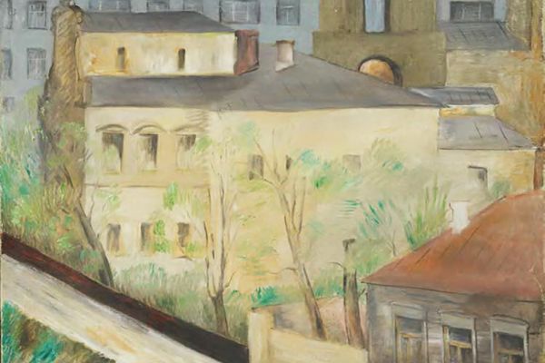 Сергей Кольцов. Дом Малюты Скуратова, 1932. Холст, масло, 65х81 см. Коллекция М. Арефьева