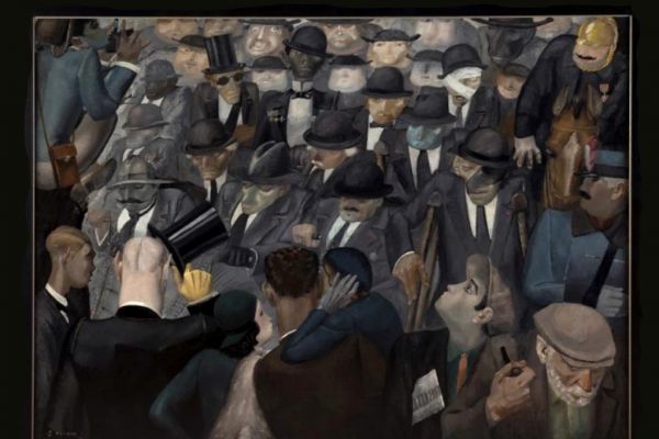 Сергей Кольцов. Парад инвалидов в Париже, 1933. Холст, масло, 161х220 см. Государственный музейно-выставочный центр РОСИЗО, Москва