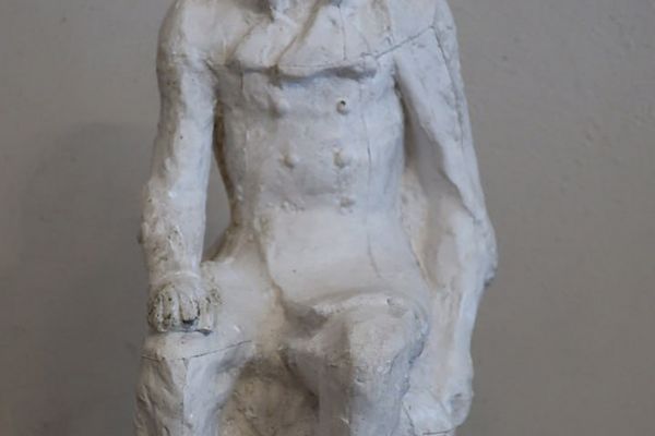 Александр Матвеев. Проект памятника поэту М.Ю. Лермонтову, 1946. Гипс. Мемориальная мастерская А.Т. Матвеева, Москва