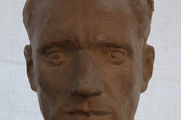 Александр Матвеев. Голова рабочего, 1947. Гипс. Мемориальная мастерская А.Т. Матвеева, Москва