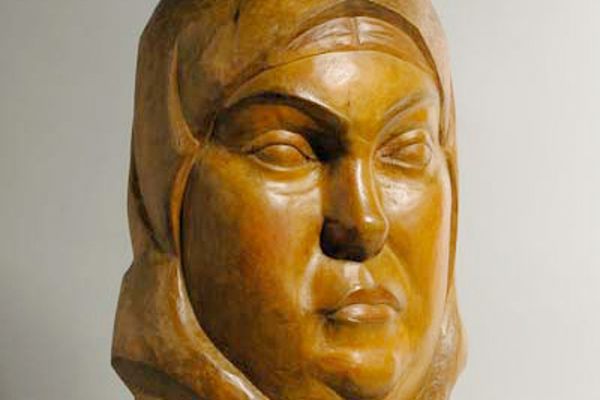 Беатриса Сандомирская. Рязанская баба, 1927. Дерево тонированное, 68,5х33х36 см. Госуцдарственная Третьяковская галерея, Москва