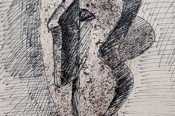 Владимир Похалецкий. Без названия, 1960-е. Бумага, тушь, перо, 39х29 см