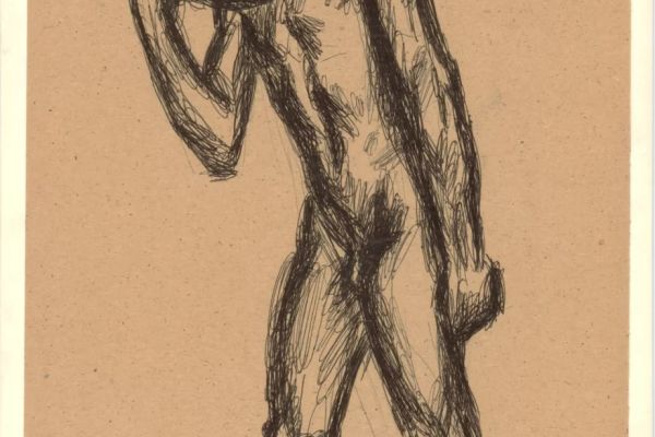Владимир Похалецкий. Мальчик в повороте, 1973. Бумага, карандаш