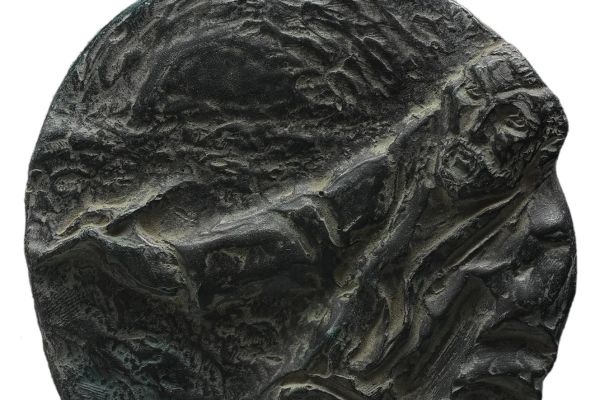 Владимир Похалецкий. Ван Гог, 1973. Памятная медаль к 120-летию со дня рождения художника. Свинец, диаметр 12 см